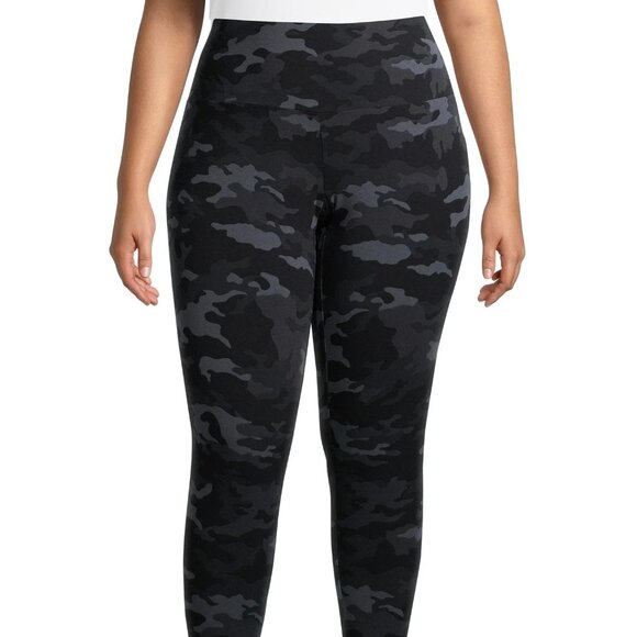 Terra & Sky Women's Plus Size High Waist Leggings Size 0X (14W) - Picture 2 of 6